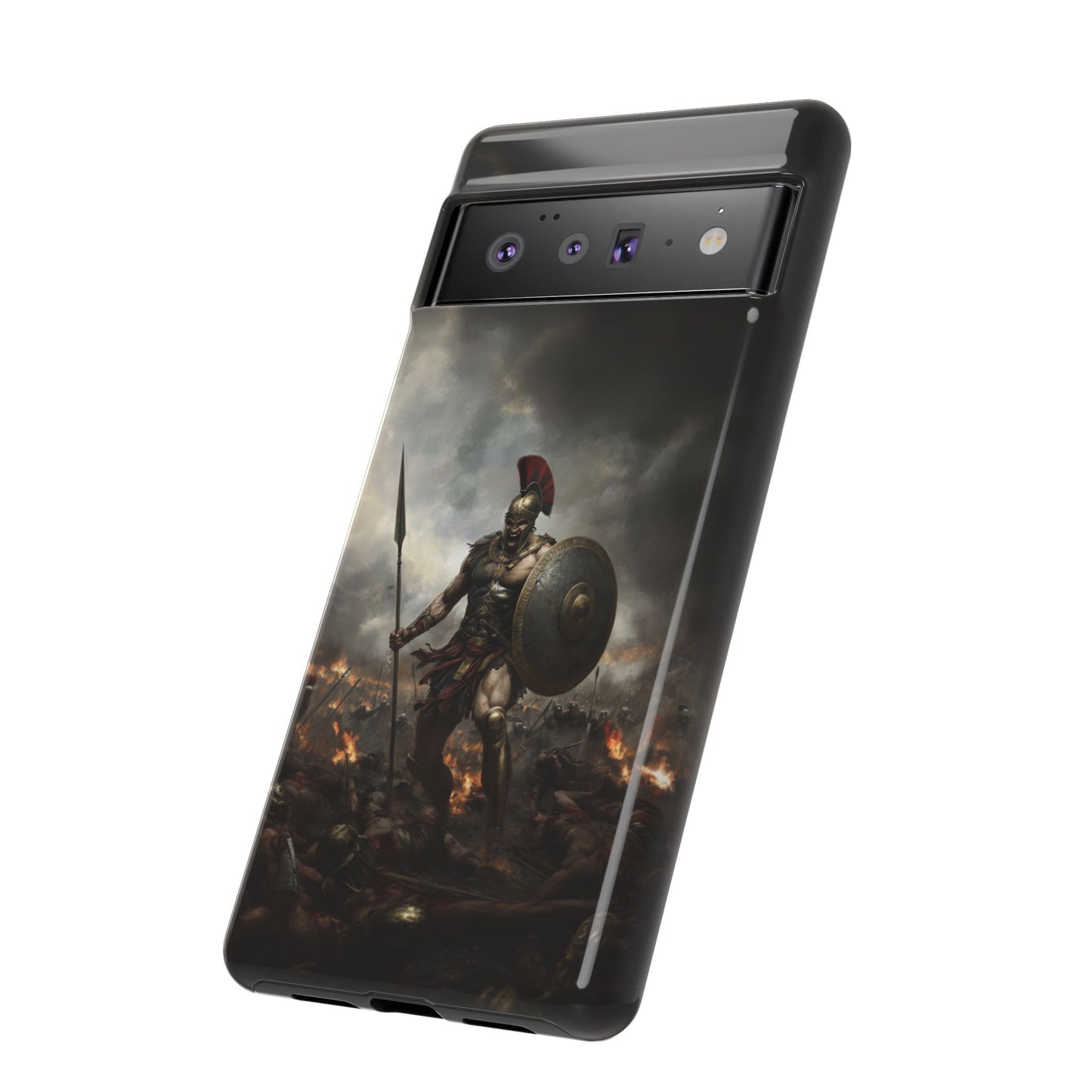 Spartan Krieger Robuste Handyhülle - Epische Kampf-Rüstung Schutzhülle für iPhone, Samsung Galaxy & Google Pixel
