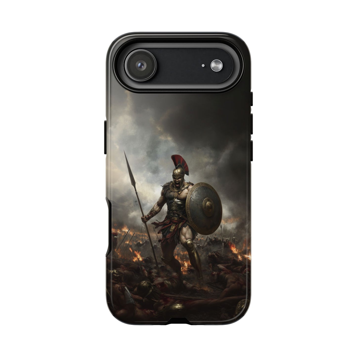 Spartan Warrior Phone Case - Epic Battle Armor Design for iPhone, Samsung Galaxy & Google Pixel