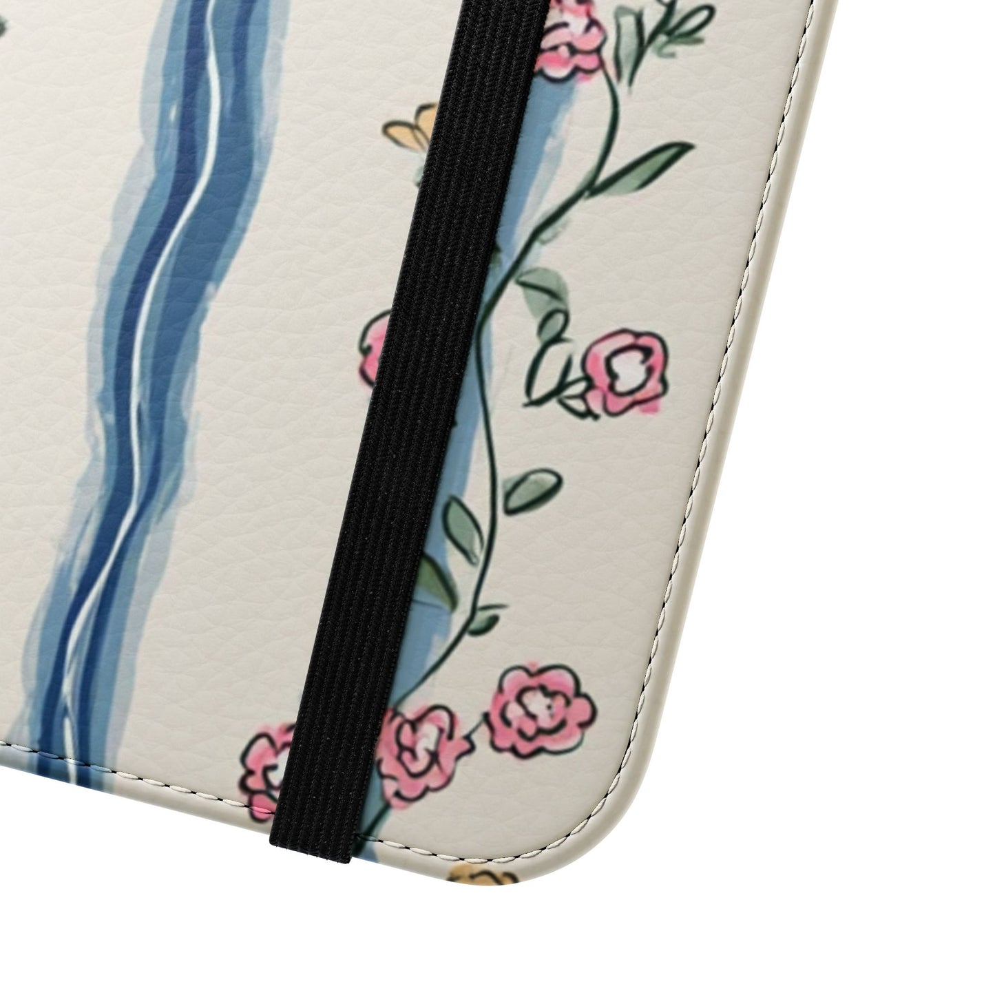 Vintage Cottagecore Floral Flip Case - Premium Wallet Phone Cover with Card Slots, Cash Compartment, and Hands-Free Stand for All iPhone and Samsung Models