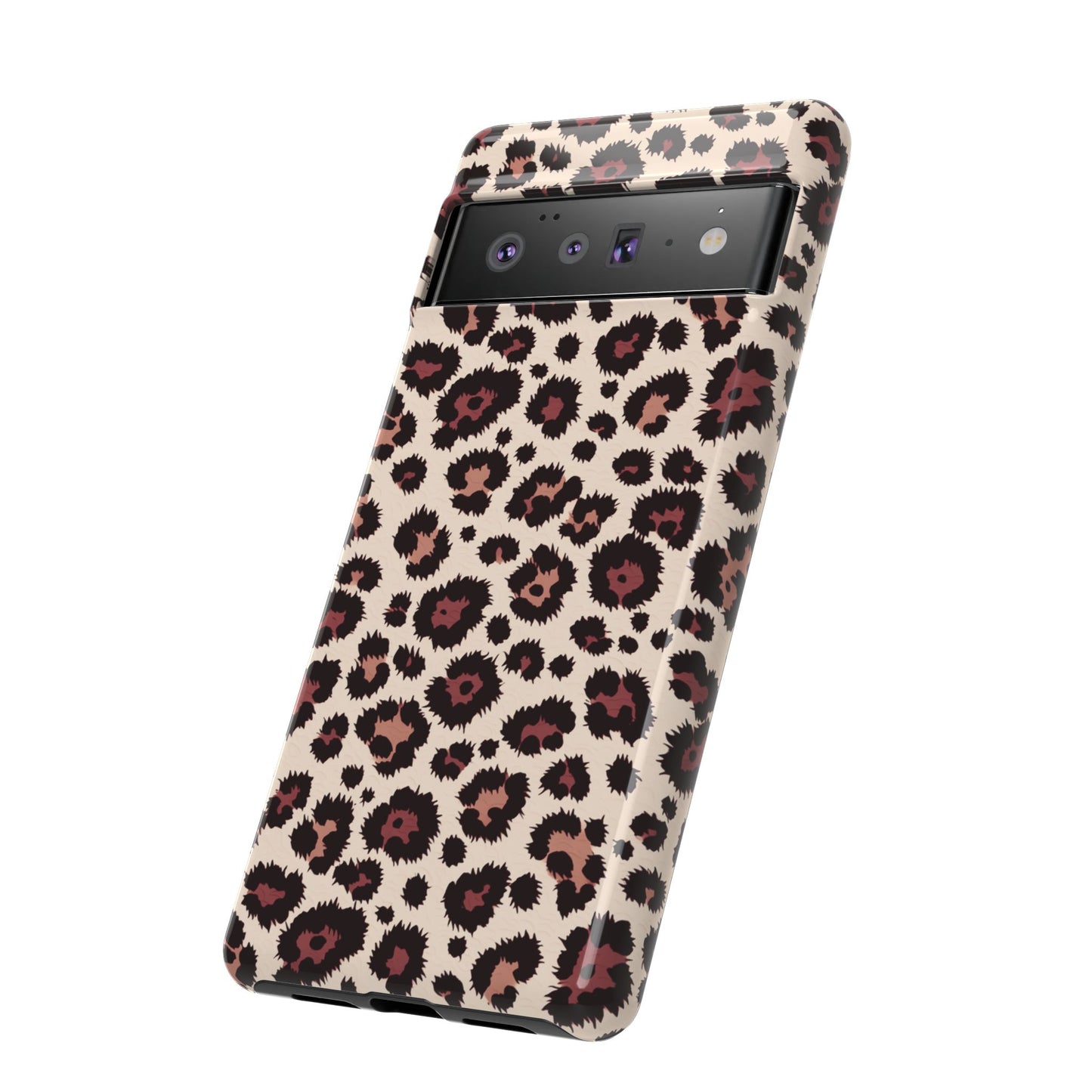 Robuste Handyhülle mit Leopardenmuster – Zweischichtige Schutzhülle für iPhone, Samsung Galaxy & Google Pixel