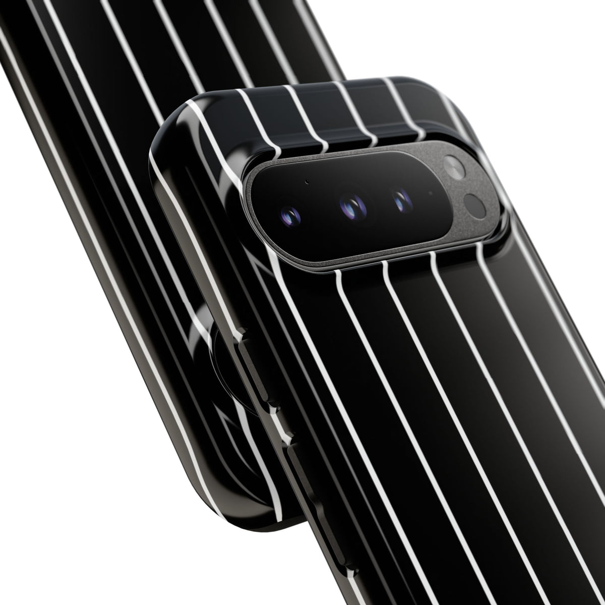 Coque de téléphone résistante à rayures fines noires — Housse de protection fine pour iPhone, Samsung Galaxy et Google Pixel