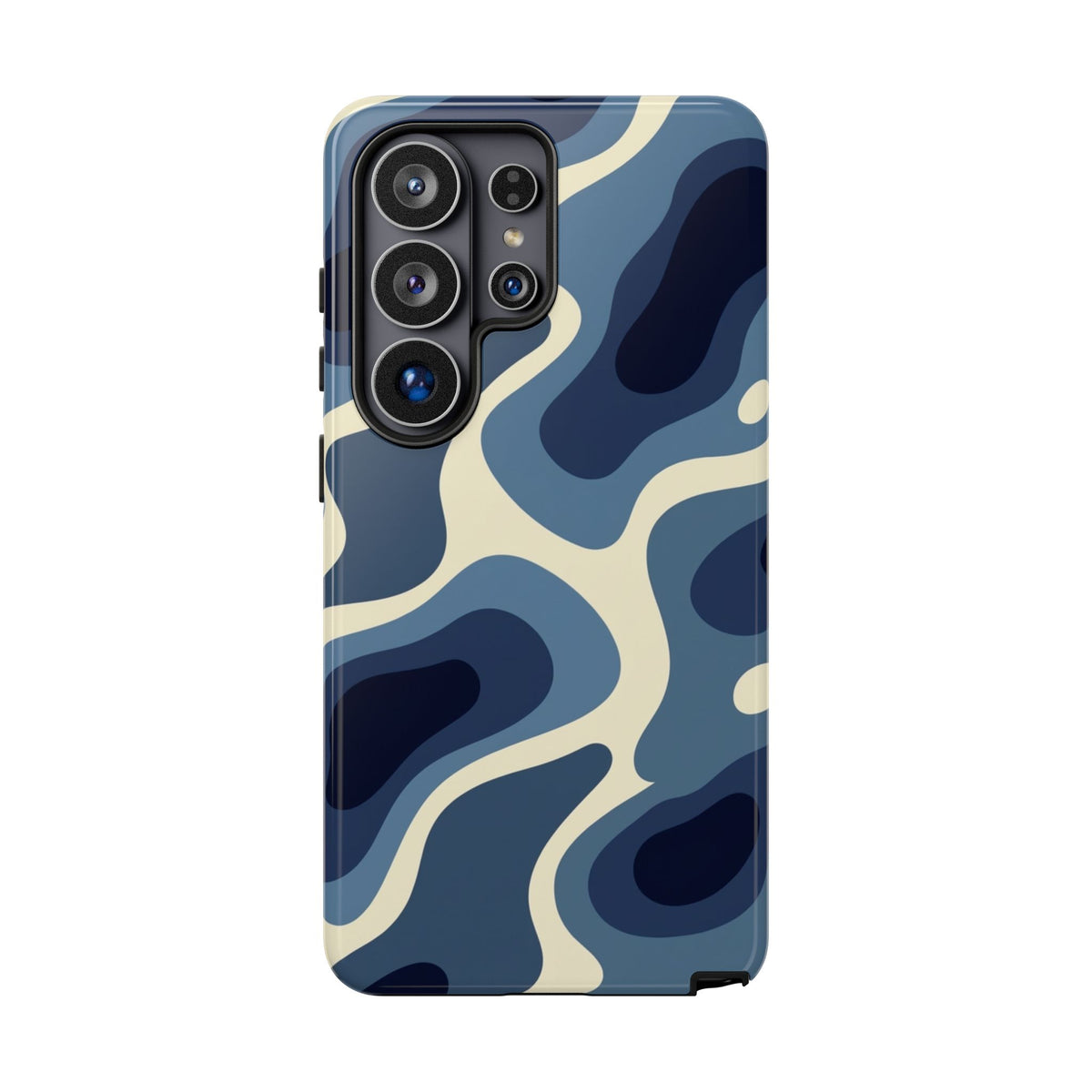 Blue Camouflage Tough Phone Case – iPhone, Samsung & Google Pixel