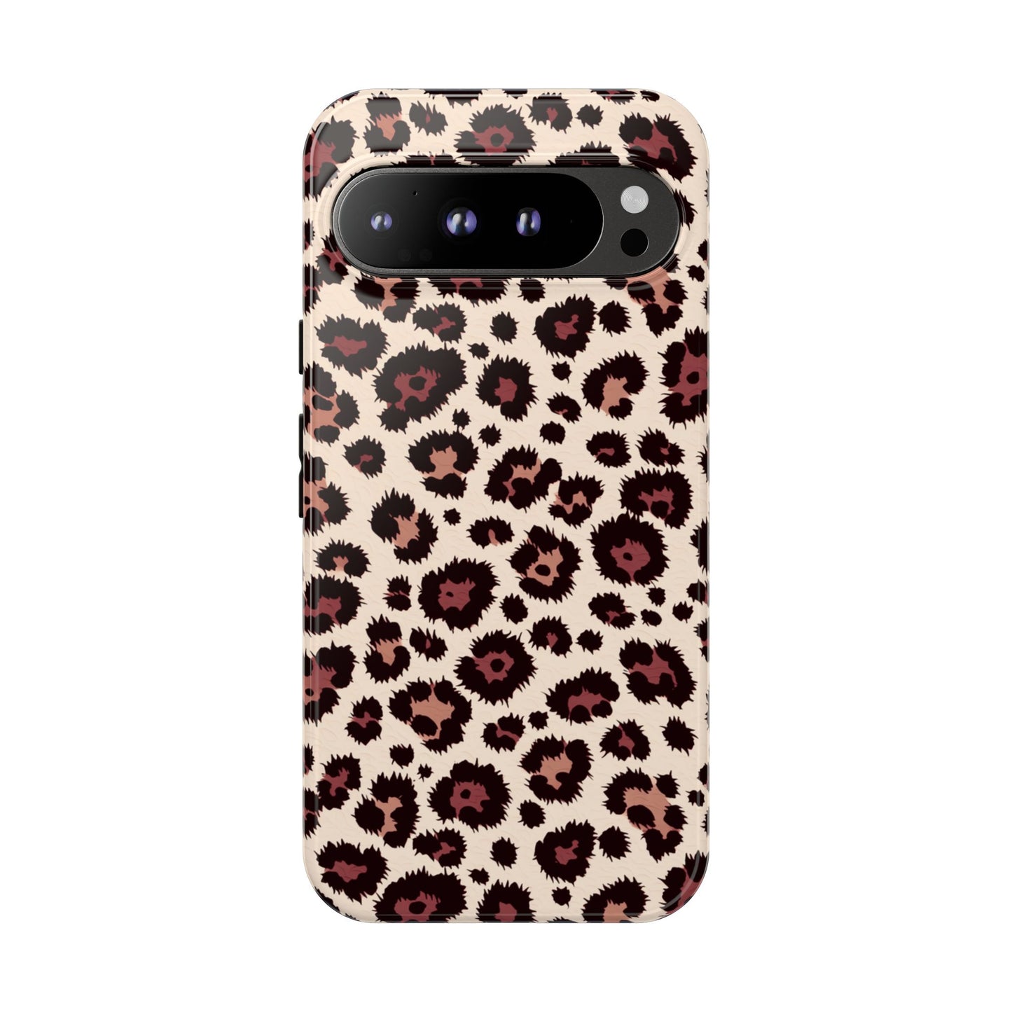Robuste Handyhülle mit Leopardenmuster – Zweischichtige Schutzhülle für iPhone, Samsung Galaxy & Google Pixel