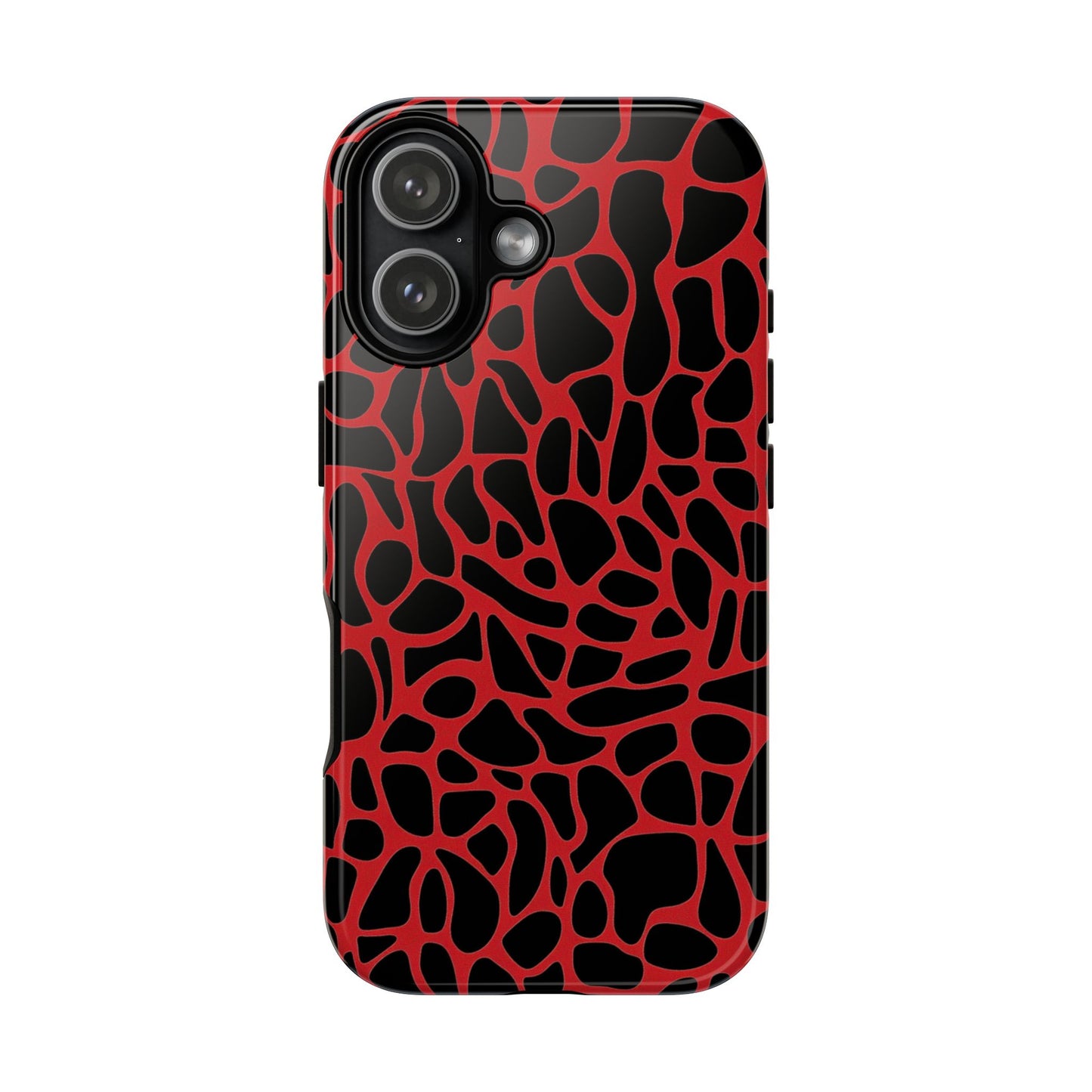 Tough protective phone case featuring striking giraffe design
