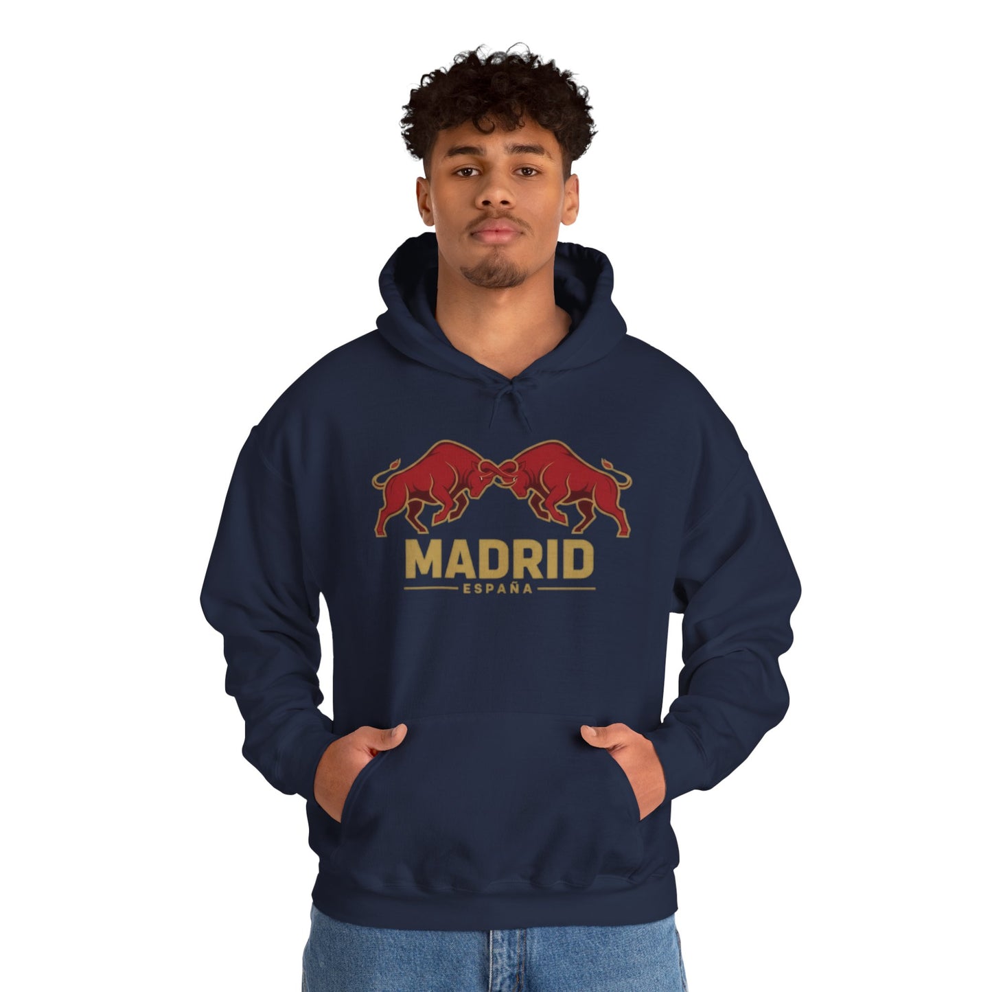 Madrid Spain Bull Hoodie – Vintage Fighting Bulls Graphic Sweatshirt