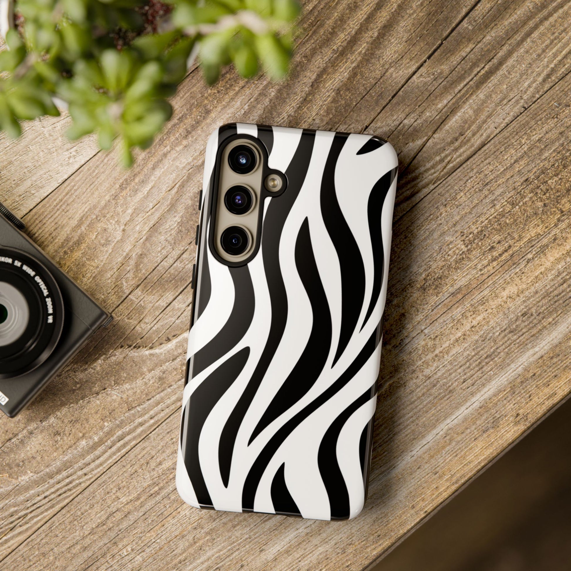 Trendy zebra phone case - Slim profile dual-layer case for iPhone 17-8, Samsung Galaxy S25-S23, Google Pixel
