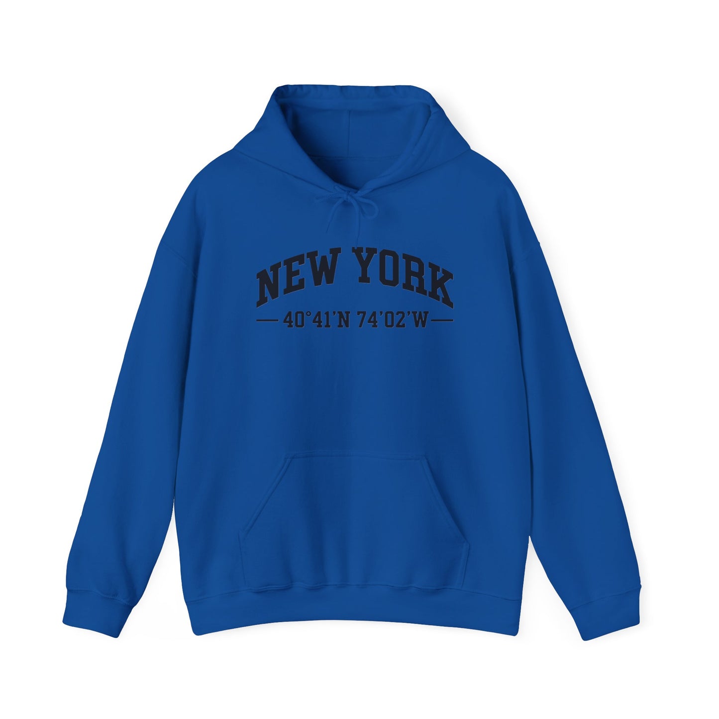New York Coordinates Hoodie – City Graphic Sweatshirt