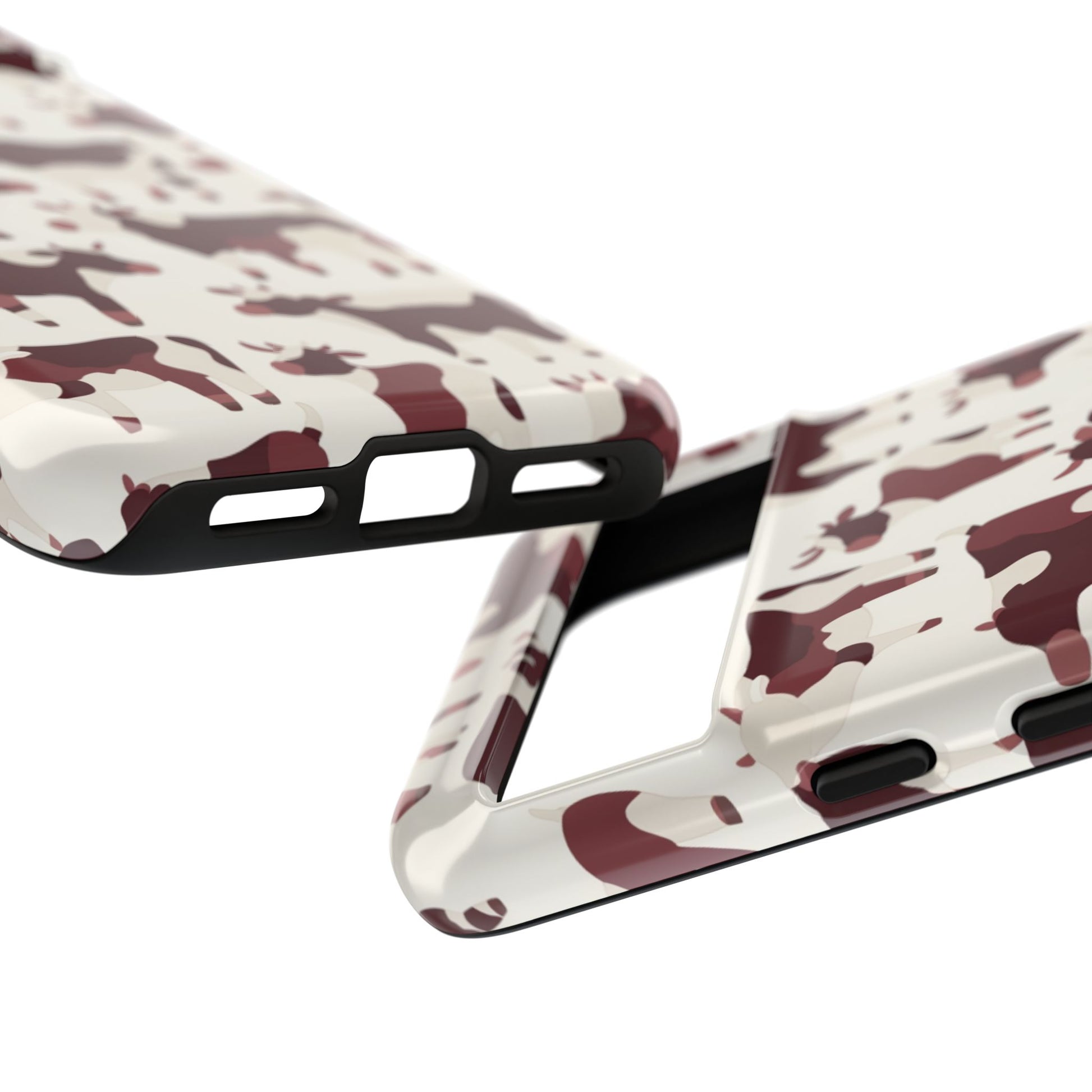 Farm animal phone case with playful cow pattern - Shock-absorbing protection for all phone models
