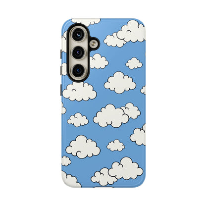 Whimsical cloud design tough case with lightweight sturdy construction for everyday use
