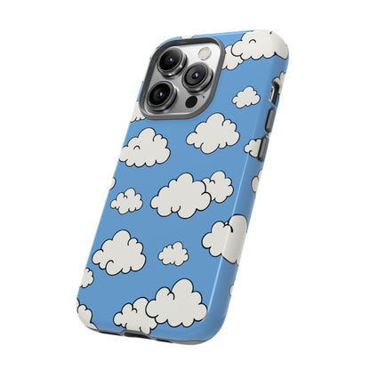 Trendy sky phone case with cartoon cloud design for teens and dreamers
