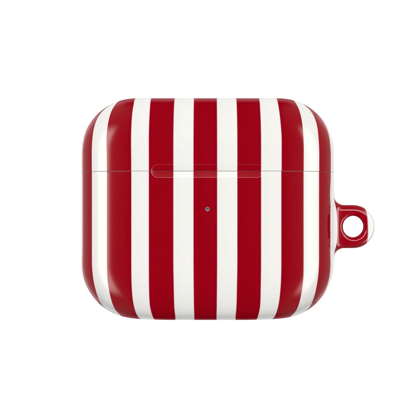 Candy cane stripe AirPods Gen 3 case – scratch-resistant hard shell with wireless charging support
