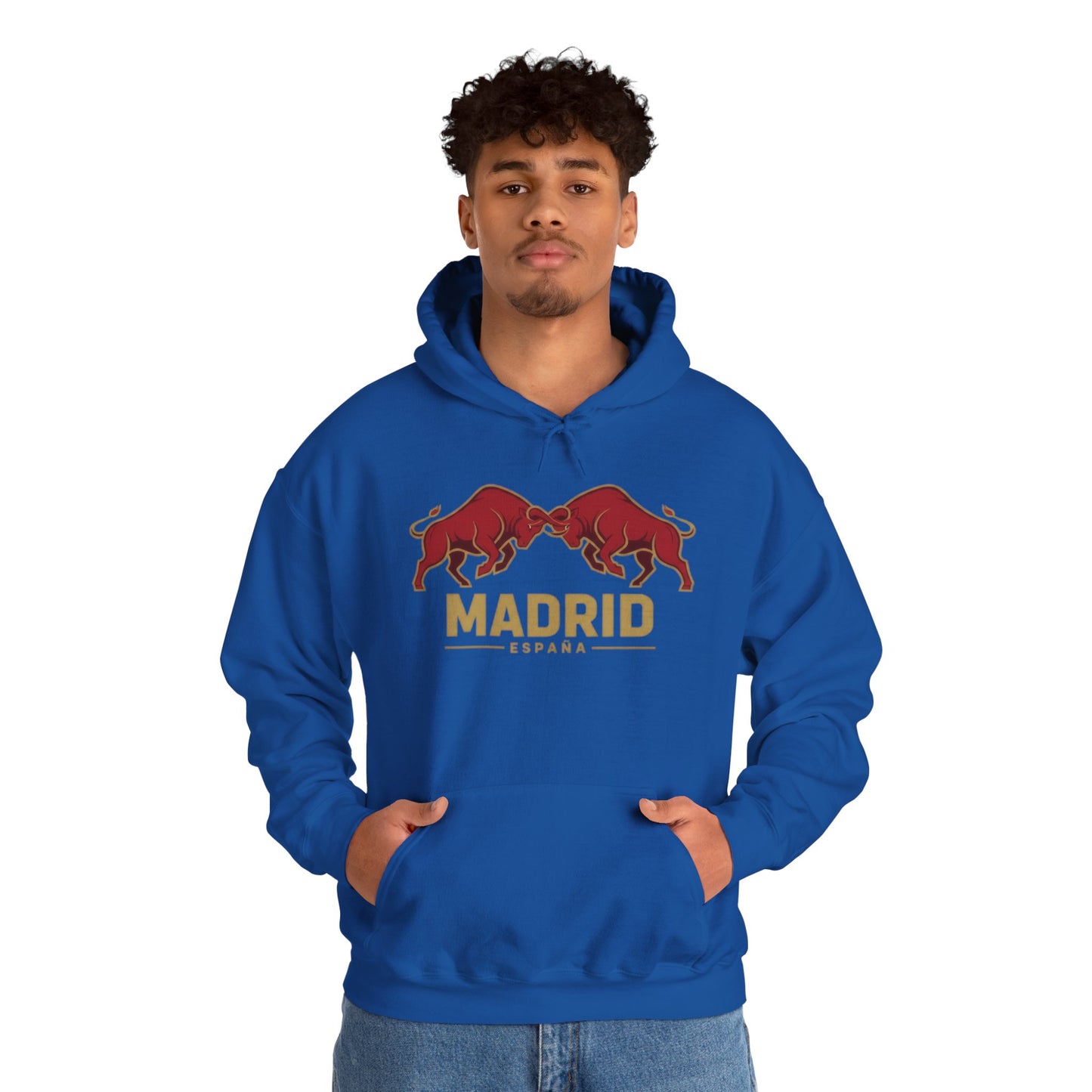 Madrid Spain Bull Hoodie – Vintage Fighting Bulls Graphic Sweatshirt