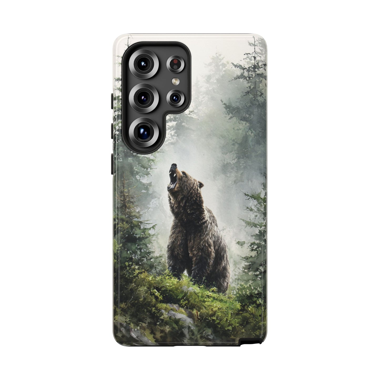 Wald-Bär Robuste Handyhülle - Wildnis Nebliger Wald Schutzhülle für iPhone, Samsung Galaxy & Google Pixel