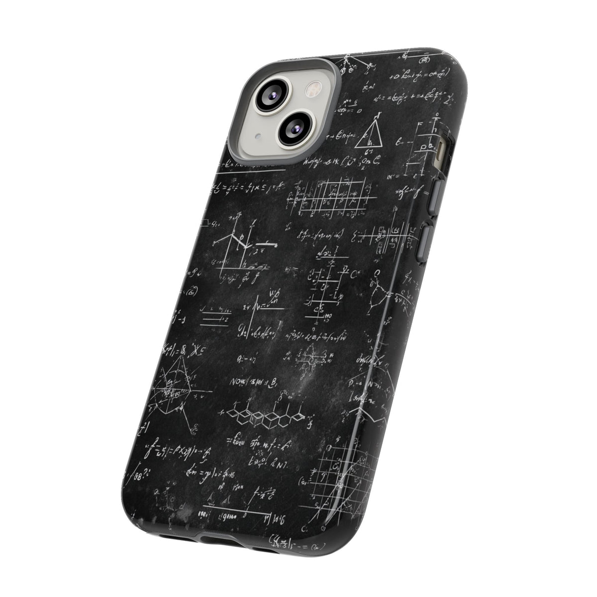 Handyhülle „Mathegleichungen – Tough Case“ – Schutzhülle mit Kreidetafel-Wissenschaftsformel für iPhone, Samsung Galaxy und Google Pixel
