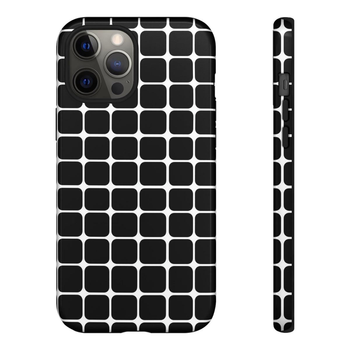 Coque de protection rigide noire — Housse de protection fine pour iPhone, Samsung Galaxy et Google Pixel