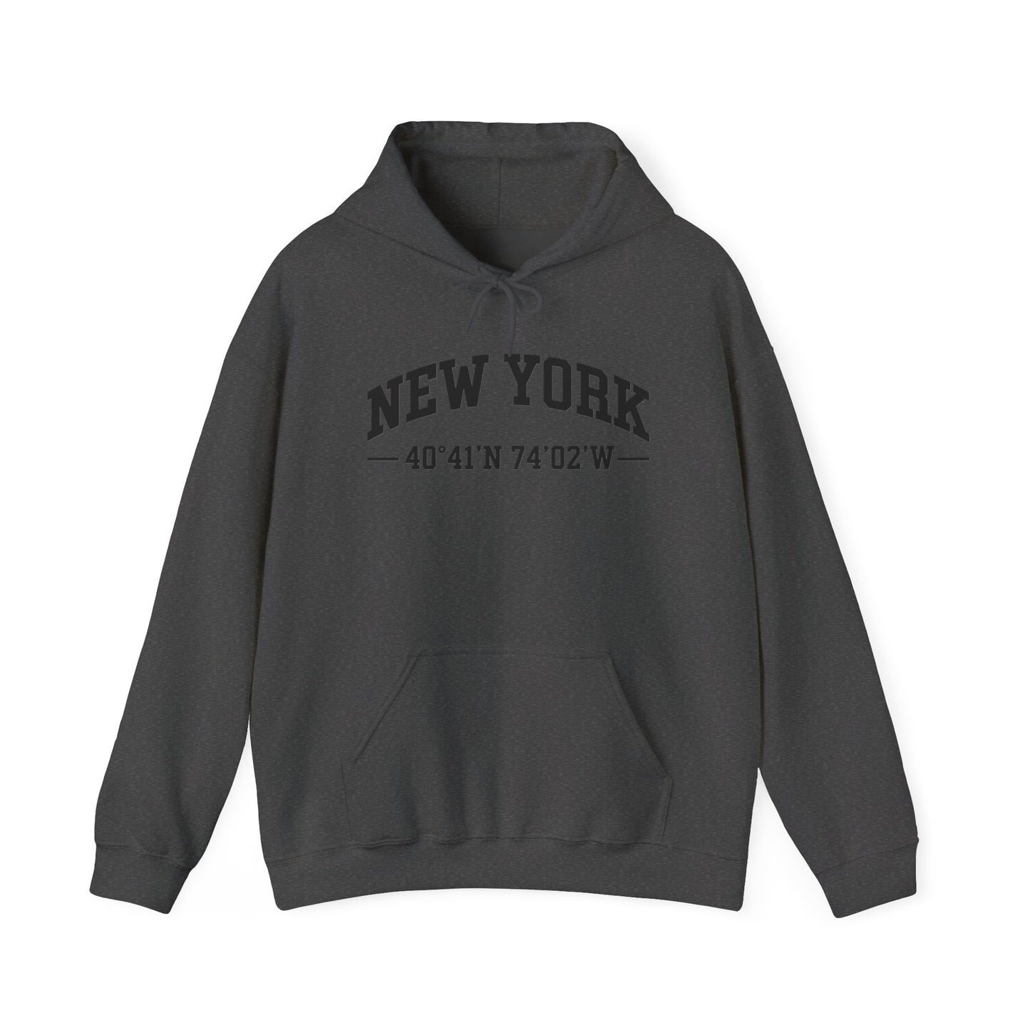 New York Coordinates Hoodie – City Graphic Sweatshirt