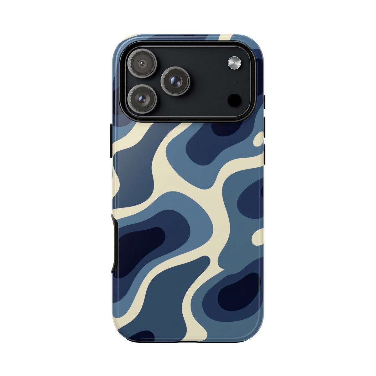 Blue Camouflage Tough Phone Case – iPhone, Samsung & Google Pixel