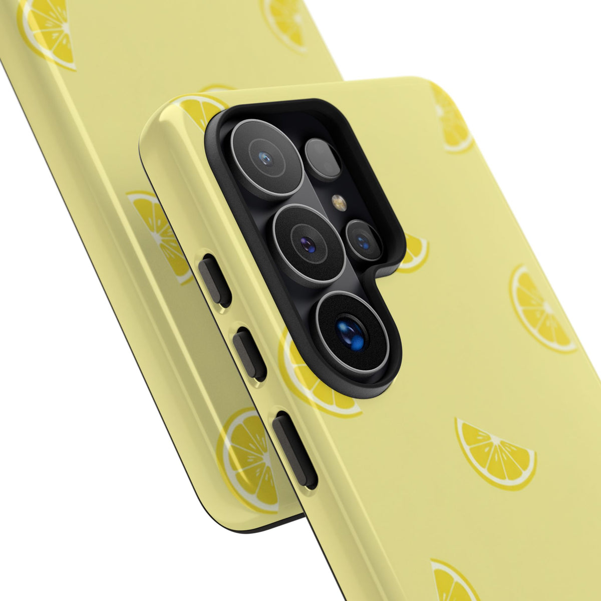 Handyhülle „Zitronenscheibe“ – Retro-Muster mit gelben Früchten für iPhone, Samsung Galaxy & Google Pixel
