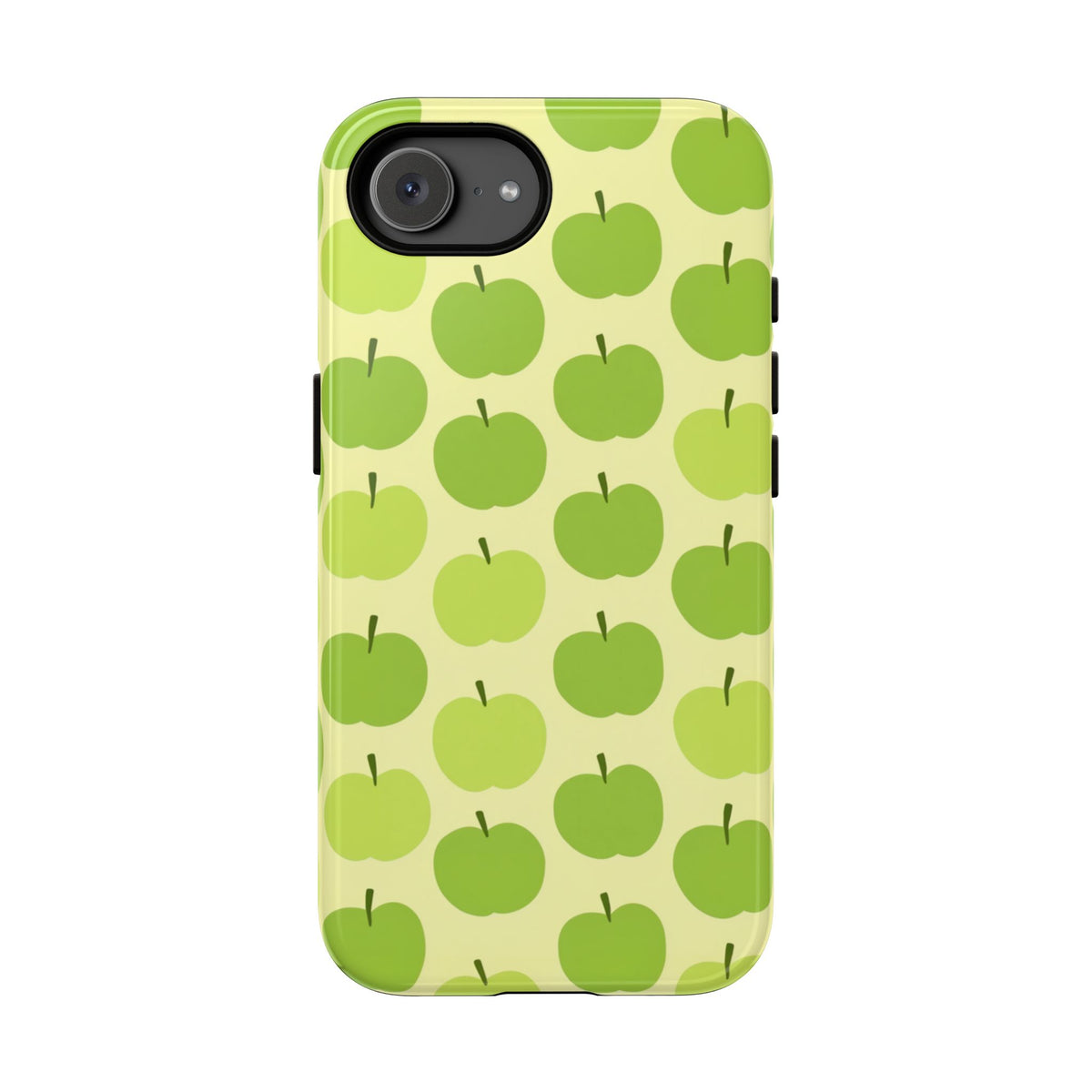 Green Apple Pattern Tough Phone Case — Cute Fruit Design for iPhone, Samsung Galaxy & Google Pixel