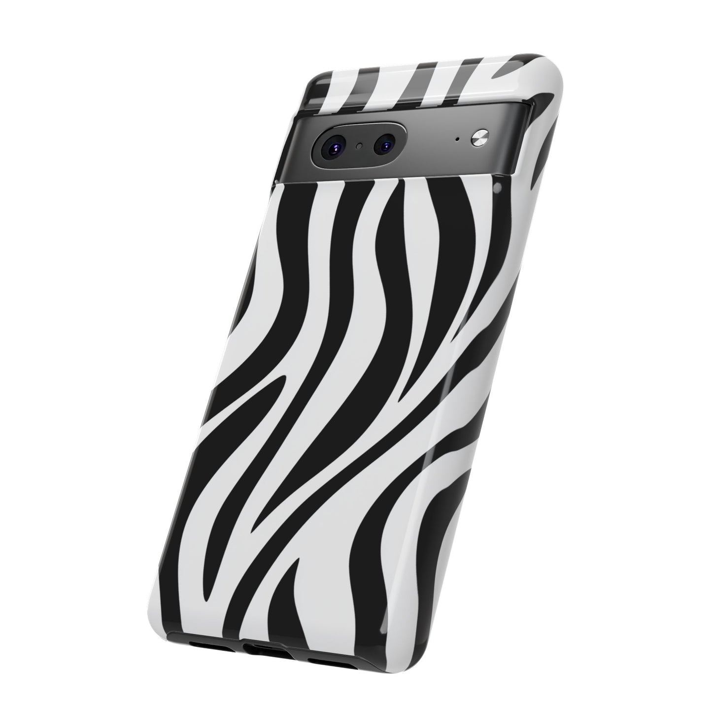 Zebra-Print Robuste Handyhülle - Schutzhülle mit Schwarz-Weißem Tiermuster für iPhone, Samsung Galaxy & Google Pixel