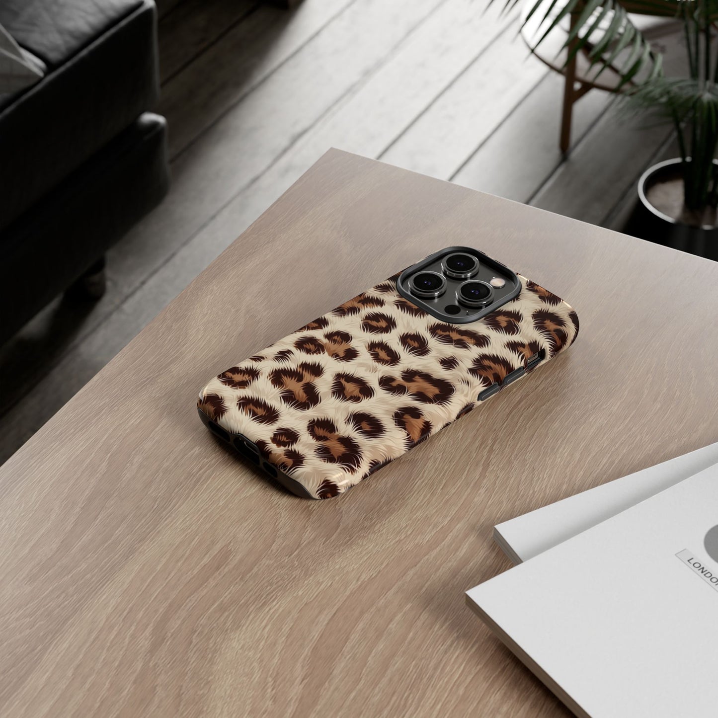 Leopardenmuster Handyhülle – Kunstfell Animal Print Robuste Hülle für iPhone, Samsung Galaxy & Google Pixel