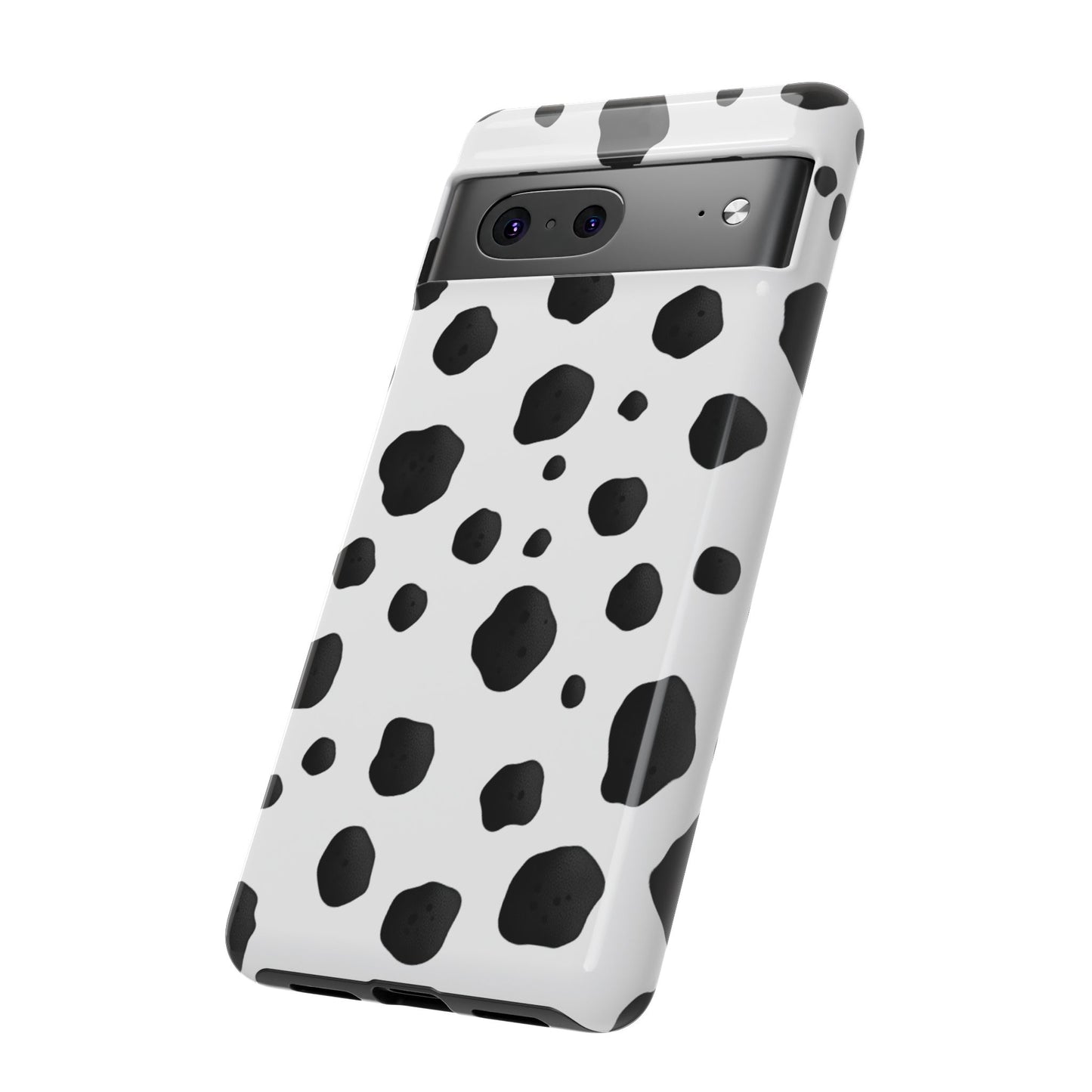 Dalmatiner Flecken Robuste Handyhülle - Schwarz Weiß Tiermuster Schutzhülle für iPhone, Samsung Galaxy & Google Pixel