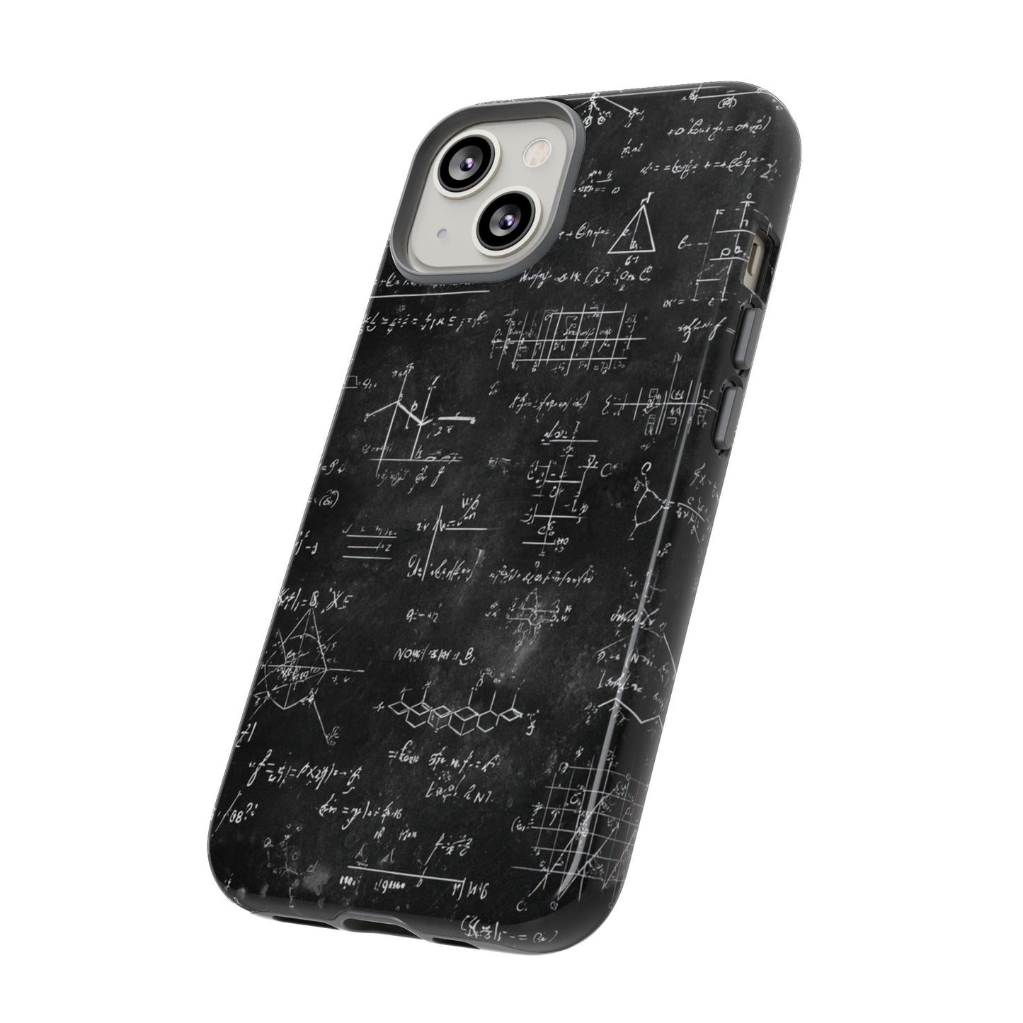 Handyhülle „Mathegleichungen – Tough Case“ – Schutzhülle mit Kreidetafel-Wissenschaftsformel für iPhone, Samsung Galaxy und Google Pixel