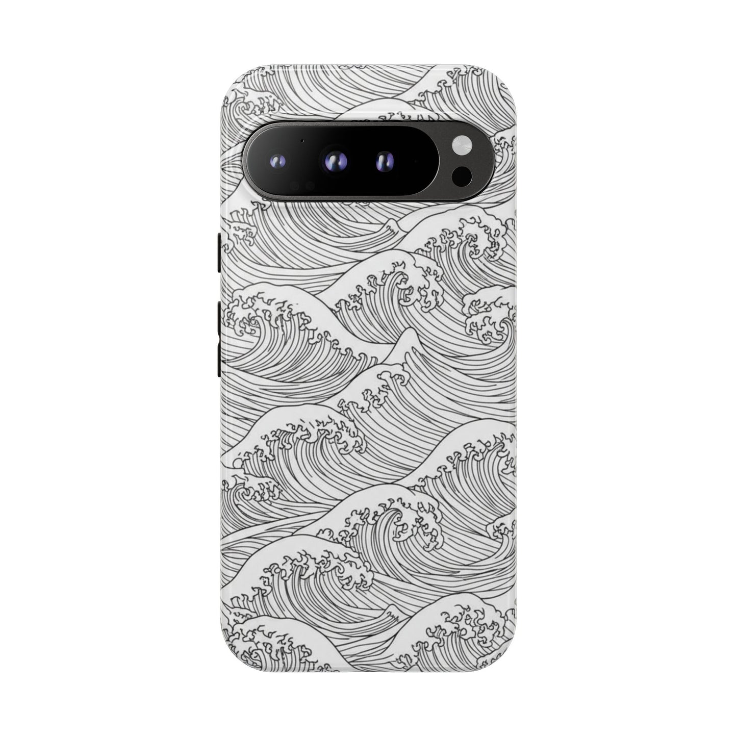 Robuste Handyhülle „Ocean Waves“ – Schutzhülle im japanischen Wellenmuster für iPhone, Samsung Galaxy & Google Pixel