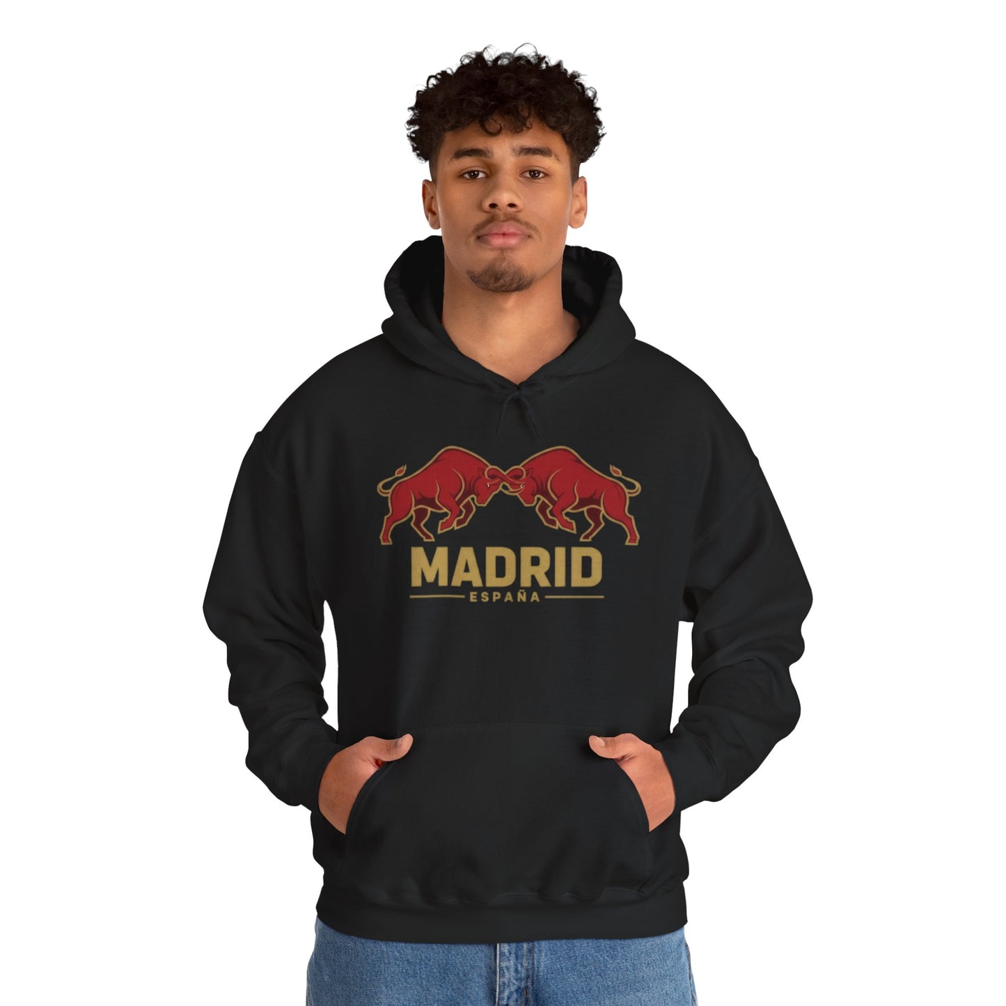 Madrid Spain Bull Hoodie – Vintage Fighting Bulls Graphic Sweatshirt