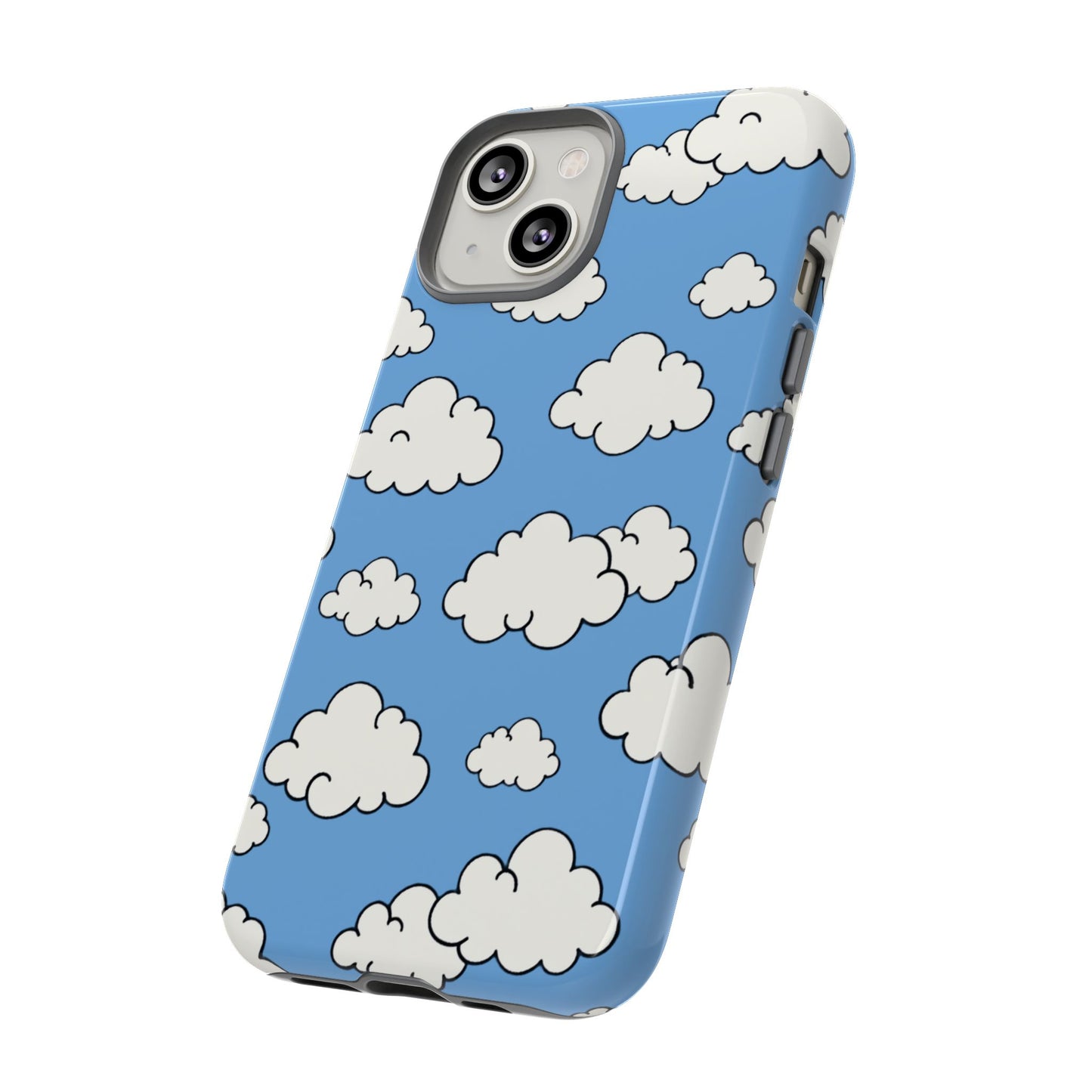 Wolkenmuster Robuste Handyhülle – Niedliche Blauer Himmel Wolken Schutzhülle für iPhone, Samsung Galaxy & Google Pixel