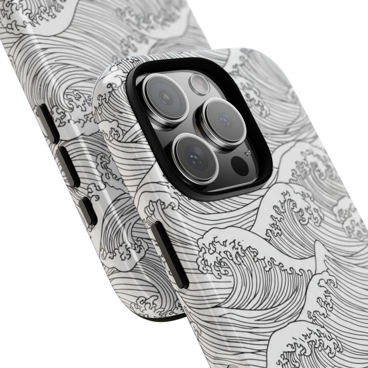 Minimalist ocean waves phone case for iPhone Samsung Google Pixel
