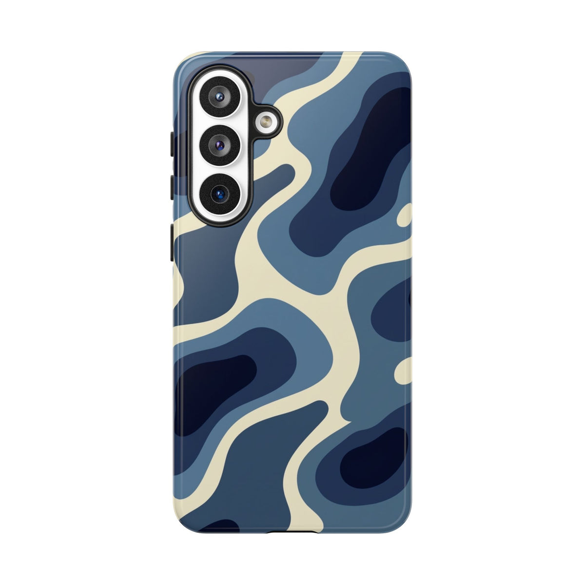 Blue Camouflage Tough Phone Case – iPhone, Samsung & Google Pixel