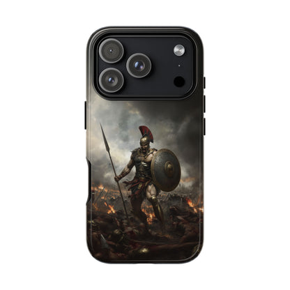 Battle Warrior Phone Case - Spartan Armor Design for iPhone 17 pro
