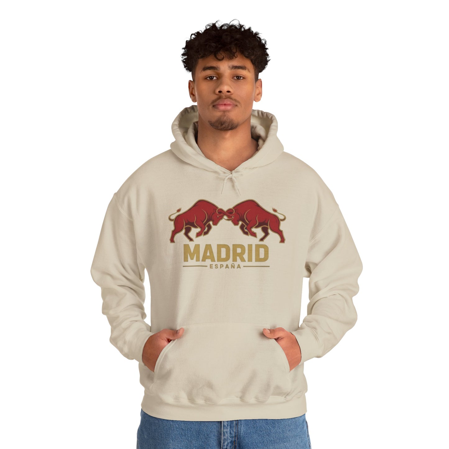 Madrid Spain Bull Hoodie – Vintage Fighting Bulls Graphic Sweatshirt