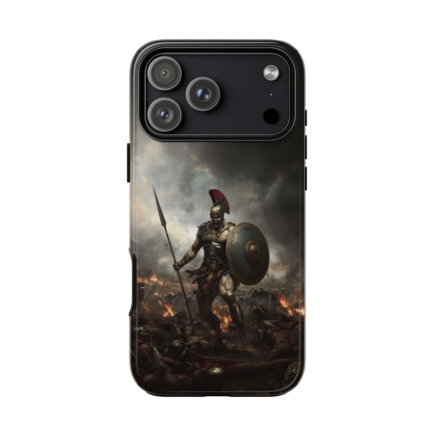Spartan Krieger Robuste Handyhülle - Epische Kampf-Rüstung Schutzhülle für iPhone, Samsung Galaxy & Google Pixel