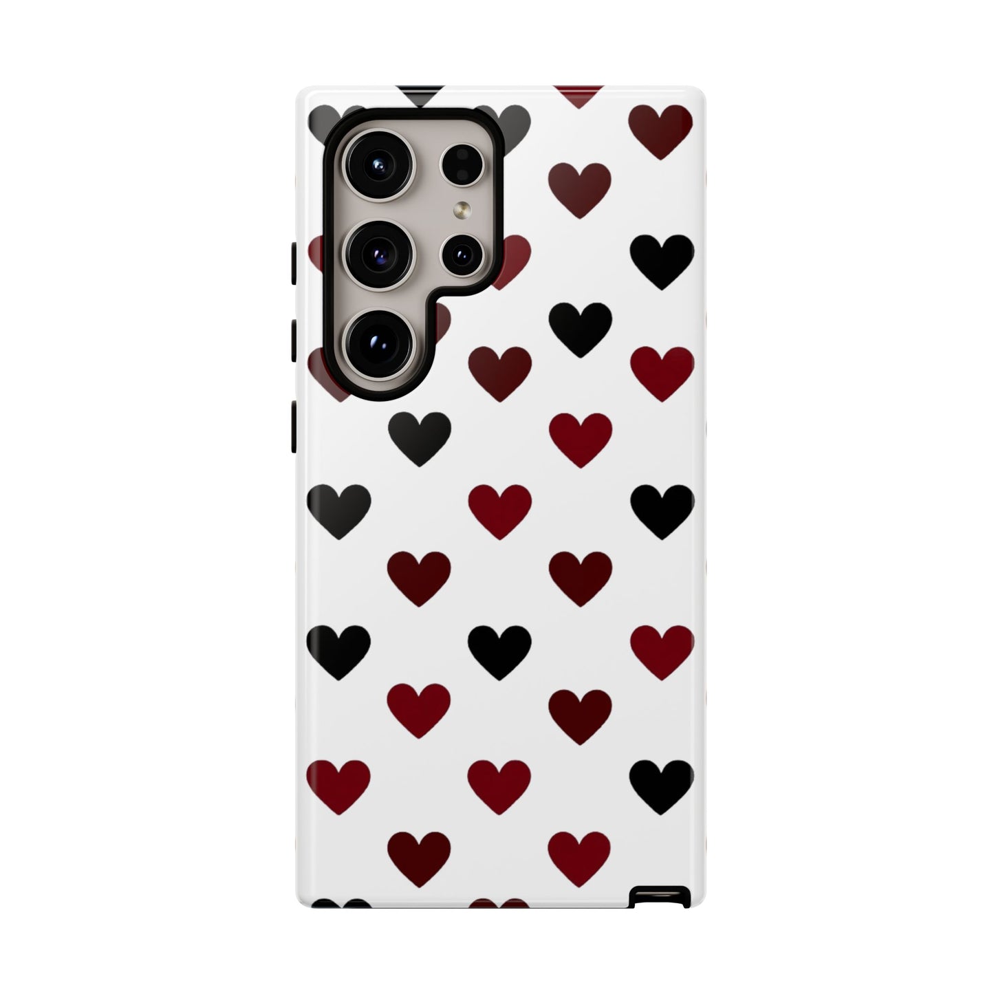 Stylish heart pattern phone case - Premium quality protective cover with matte or glossy finish
