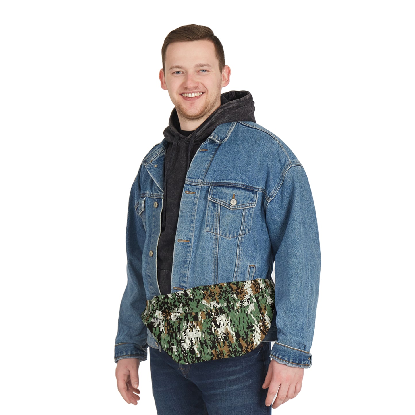 Camo Digital Woodland Bauchtasche – Große taktische Gürteltasche