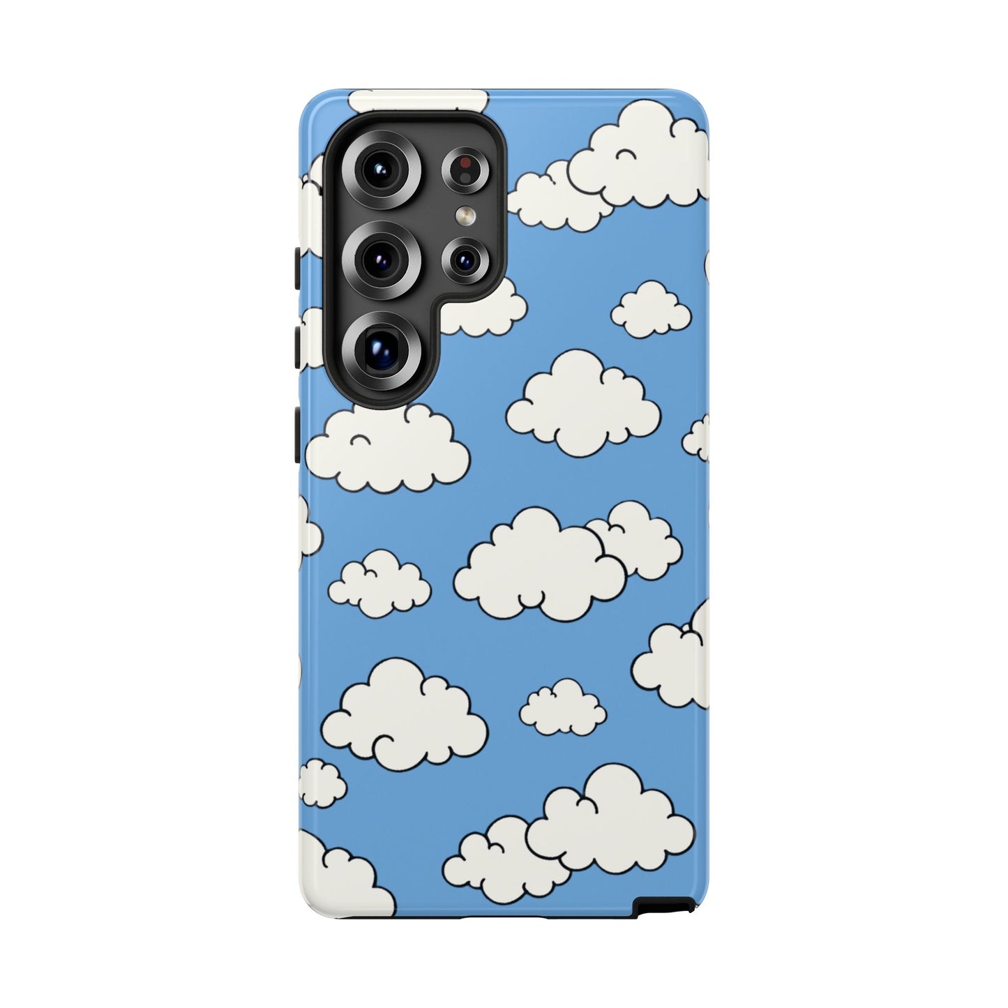 Wolkenmuster Robuste Handyhülle – Niedliche Blauer Himmel Wolken Schutzhülle für iPhone, Samsung Galaxy & Google Pixel