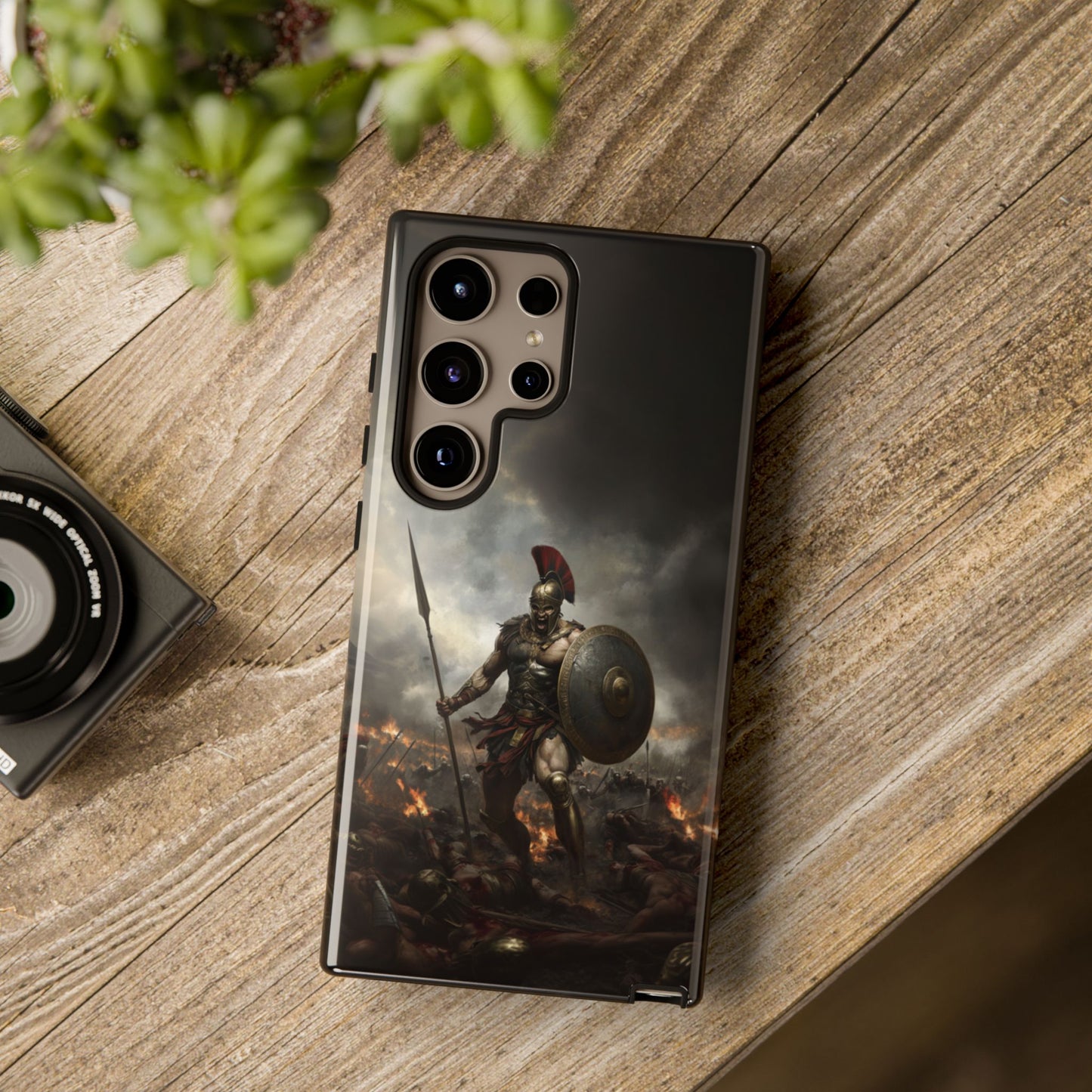 Battle Warrior Phone Case - Spartan Armor Design for Samsung Galaxy
