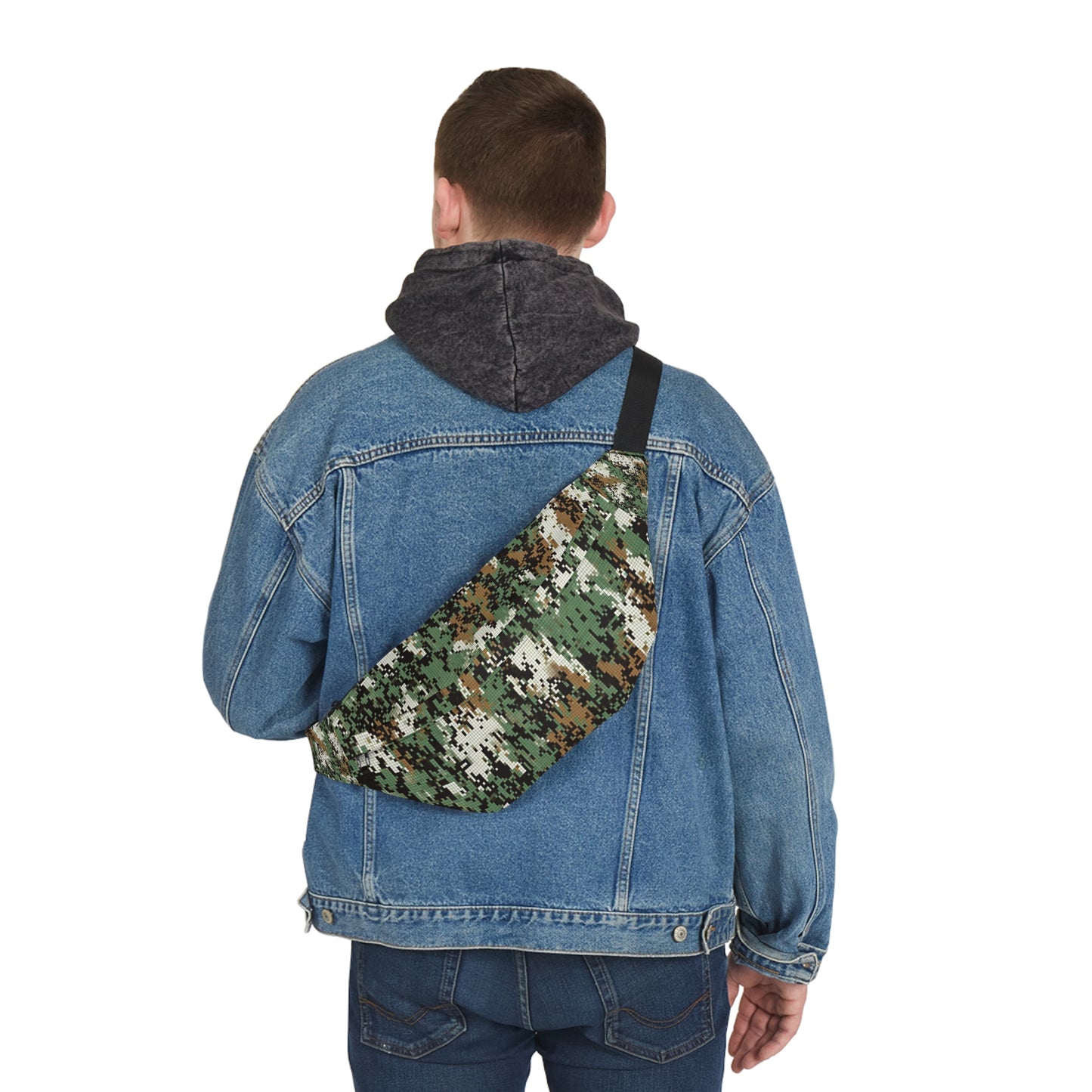 Camo Digital Woodland Bauchtasche – Große taktische Gürteltasche