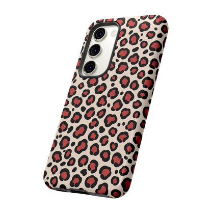 Stylish leopard print phone case for Samsung Galaxy S25 S24 S23 and Google Pixel
