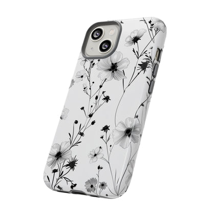 Floral Phone Case - Wildflower Design for iPhone Samsung Google Pixel
