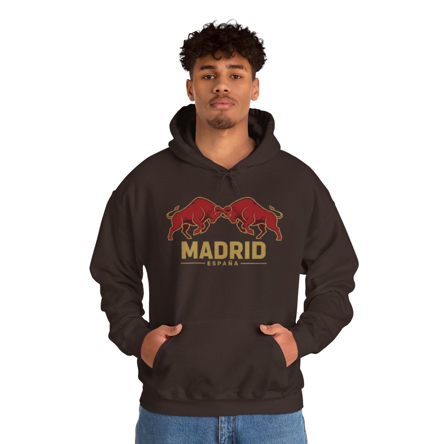 Madrid Spain Bull Hoodie – Vintage Fighting Bulls Graphic Sweatshirt