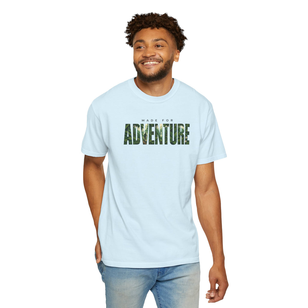 T-shirt « Made for Adventure » – T-shirt unisexe à motif jungle