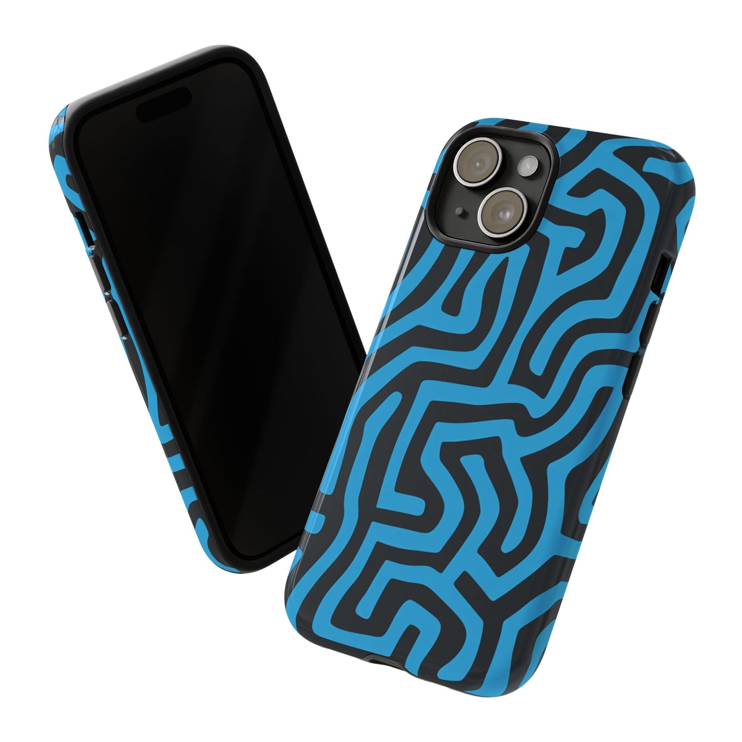 Slim profile tough case with contemporary abstract design
