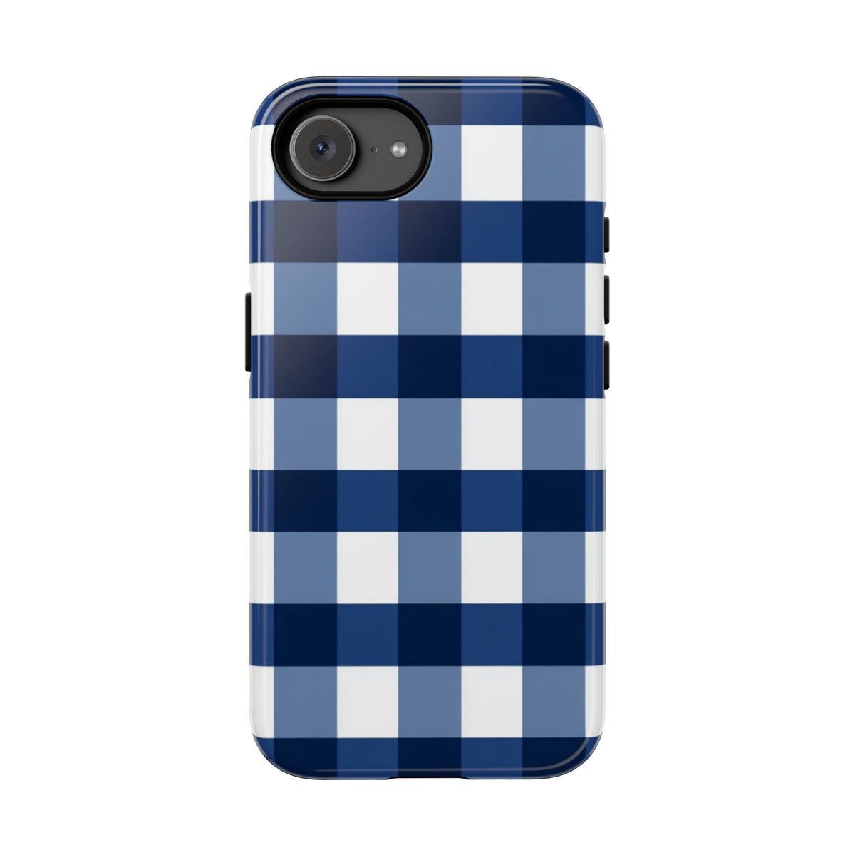 Étui de téléphone à carreaux bleu Buffalo - Coque à motif à carreaux classique pour iPhone, Samsung Galaxy et Google Pixel