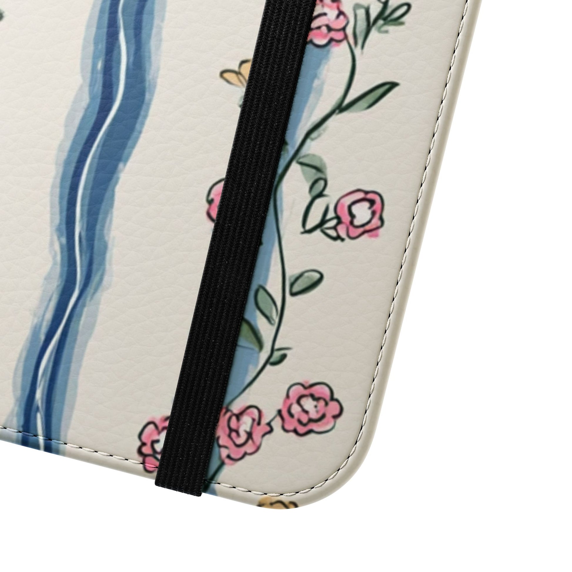 Vintage Cottagecore Floral Flip Case - Premium Wallet Phone Cover with Card Slots, Cash Compartment, and Hands-Free Stand for All iPhone and Samsung Models
