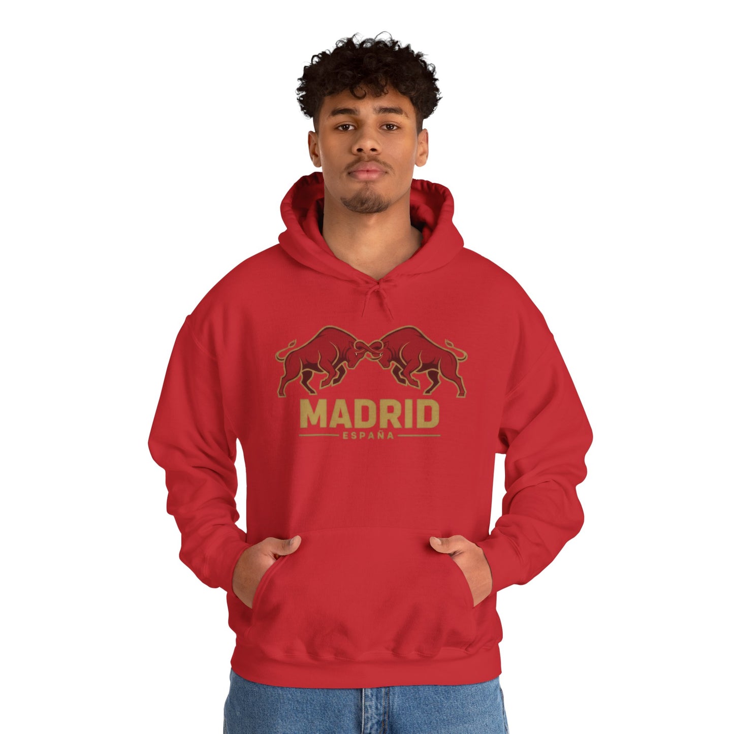 Madrid Spain Bull Hoodie – Vintage Fighting Bulls Graphic Sweatshirt