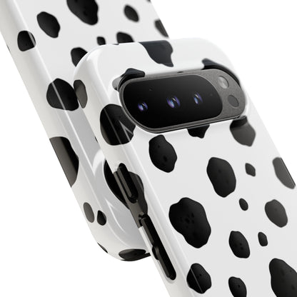 Animal print dalmatian spot phone case with UV-resistant print for all smartphone models
