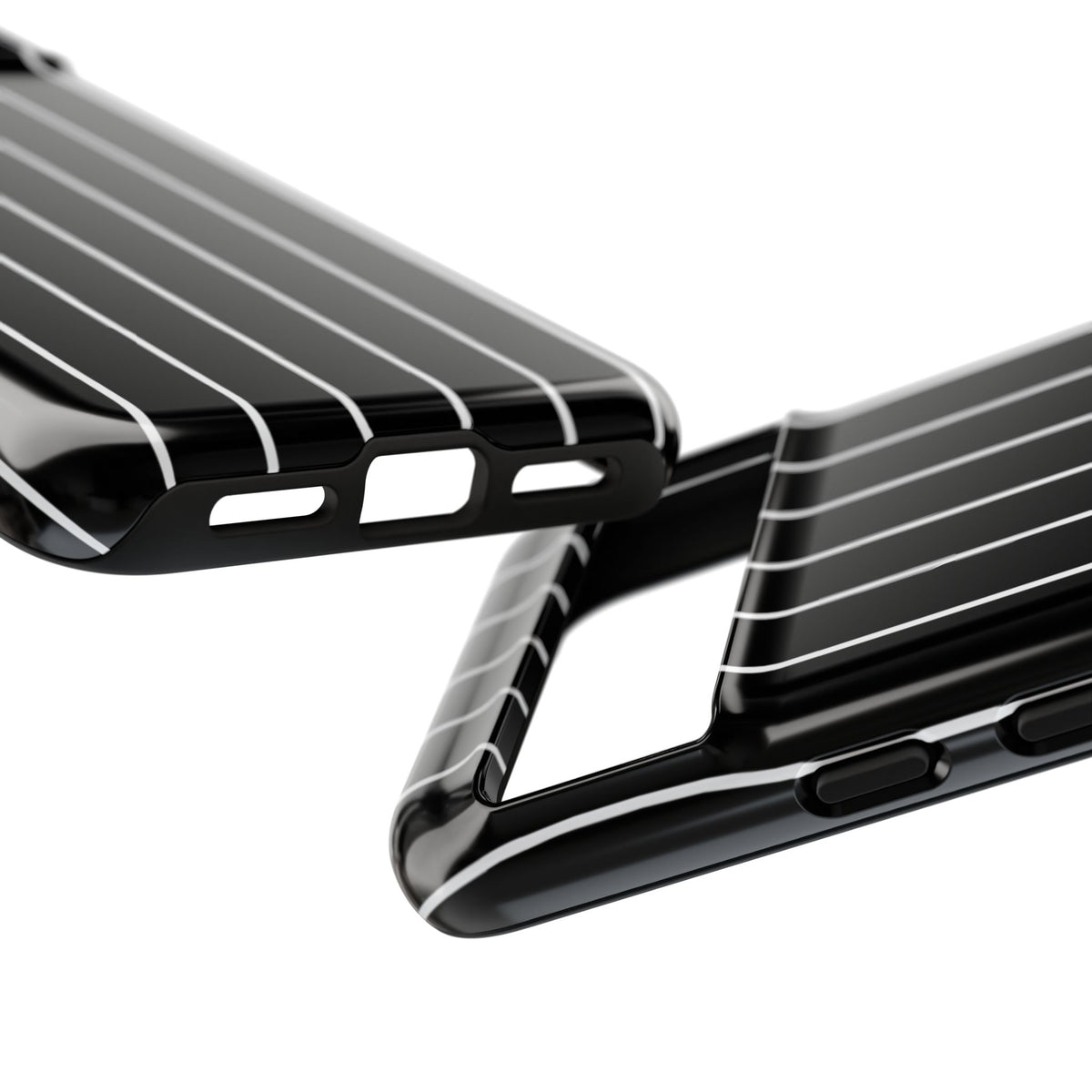 Coque de téléphone résistante à rayures fines noires — Housse de protection fine pour iPhone, Samsung Galaxy et Google Pixel